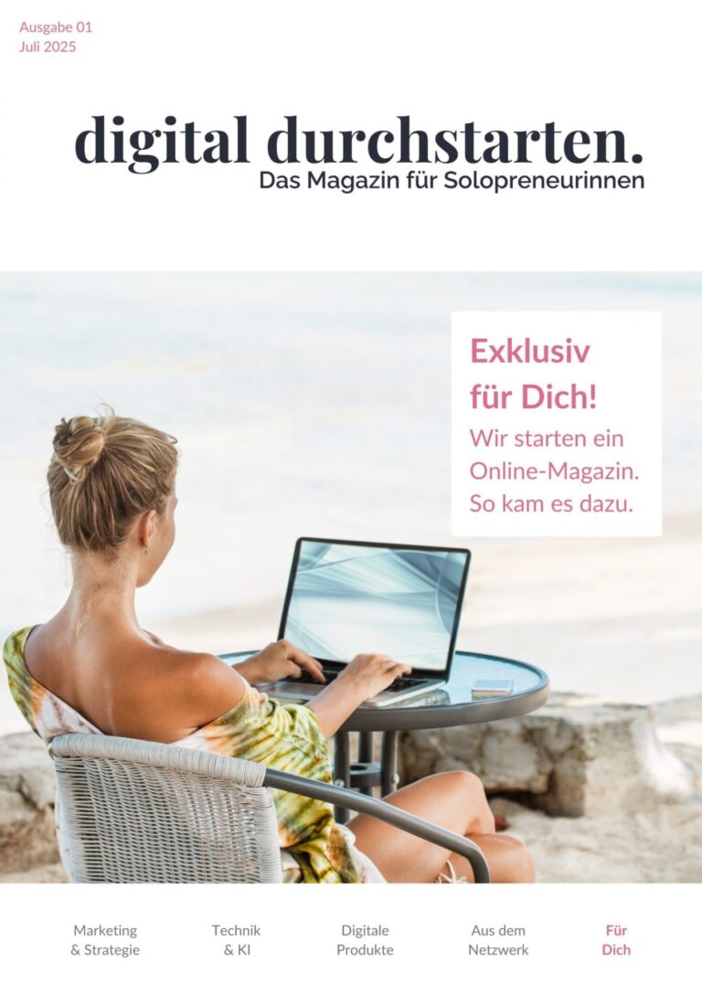 Magazincover vom Magazin digital durchstarten von Manuela Bletzer und Janina Feuchthofen